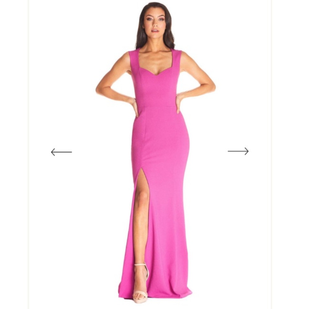 Dress the population Monroe dress in hibiscus